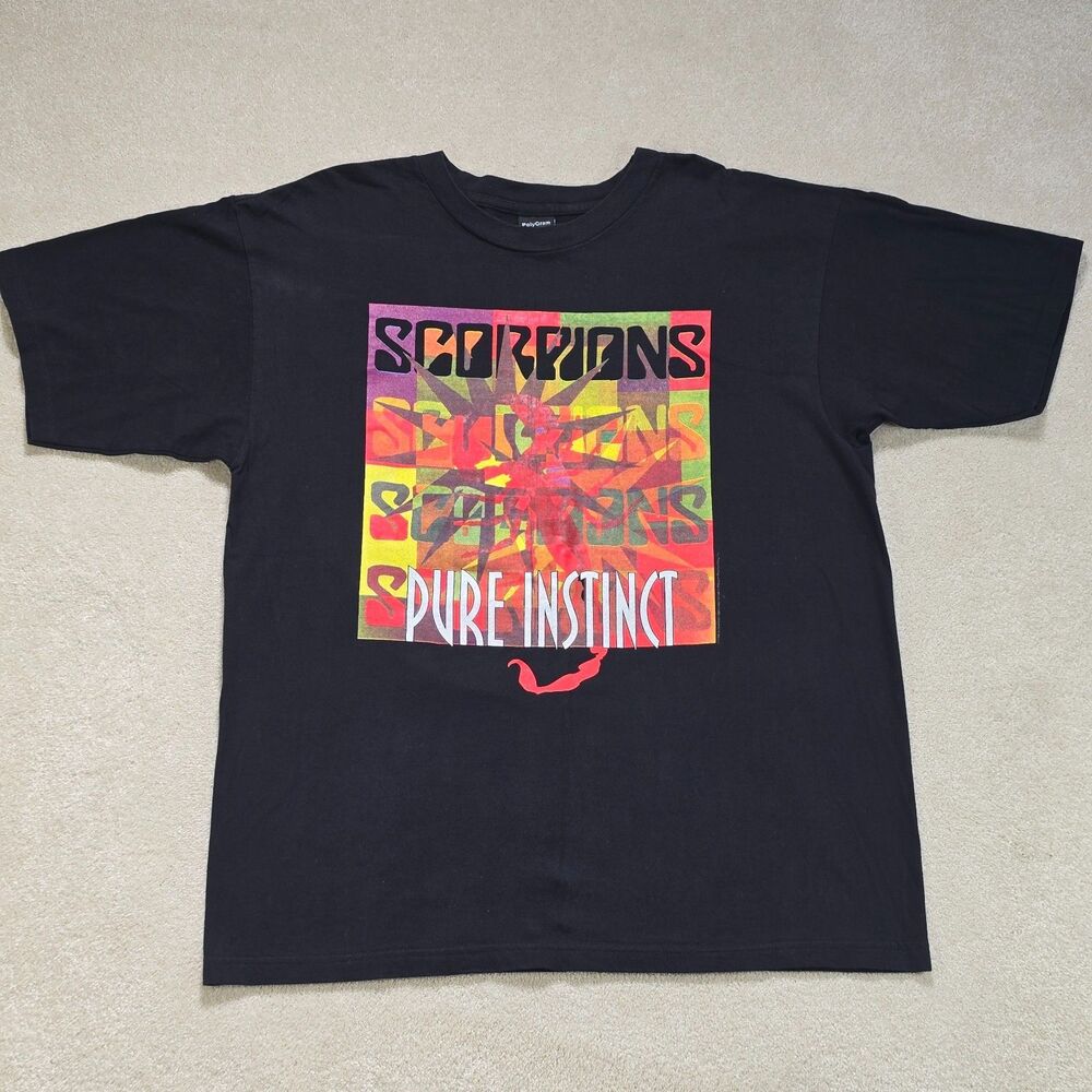 Scorpions Pure Instinct Tour Shirt Vintage 1996 Band T Men's Size XL